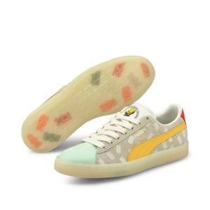 Puma X Haribo sneakers limited edition suede shoes women mint yellow gray